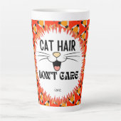 Funny Red Orange Black Cat Lover Milchtasse (Vorderseite)