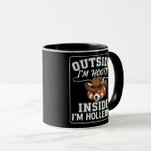 Funny Red Panda Cowboy  Tasse (VorderseiteRechts)