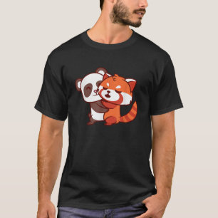 Funny Red Panda Kawaii Bear Japanisches Süße Tier T-Shirt