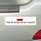 Funny Red Pill Verschwörungstheorie Anti-Globalist Autoaufkleber (Auf Auto)