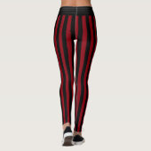 Funny Red Pirate Strip Leggings (Rückseite)