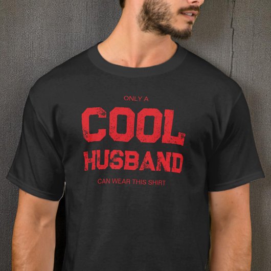 Funny Red Quote Moderne Typografie Cooler Mann T-Shirt