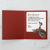 Funny Red Romantic Moto a Flame Anniversary Karte (Innenseite)