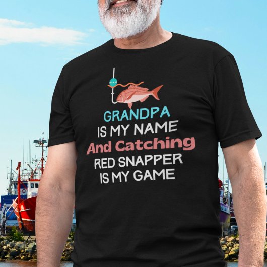 Funny Red Snapper Grandpa T-Shirt