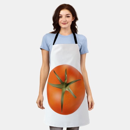 Funny Red Tomato Küche Schürze. Schürze (Getragen)