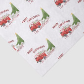 Funny Red Truck Weihnachts-Toaster Papier (Detail)