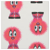 Funny Red Warm Fuzzy Critter Stoff (Muster)