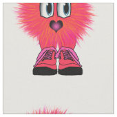 Funny Red Warm Fuzzy Critter Stoff (Nahaufnahme)