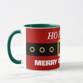 Funny Red Weihnachten Weihnachtsmann Anzug und Gür Tasse (Links)