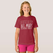 Funny Red White Alle Mars Trekking Abenteuer T-Shirt (Vorne ganz)