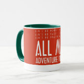 Funny Red White Alle Mars Trekking Abenteuer Tasse (Vorderseite Links)