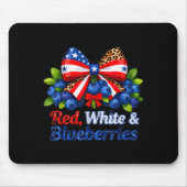 Funny Red White And Blueberries Matching Graphic P Mousepad (Vorne)