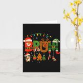 Funny Red White And Bruh Boys Xmas Christmas Pajam Karte (Gelbe Blume)