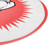 Funny Red White Beige Extracted Molar Sternexplosi Schneidebrett (Ecke)