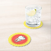 Funny Red White Extracted Molar Sternexplosion Untersetzer (Vor Ort)