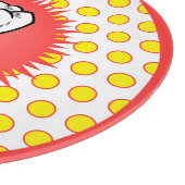 Funny Red White Yellow Extracted Molar Sternexplos Schneidebrett (Ecke)