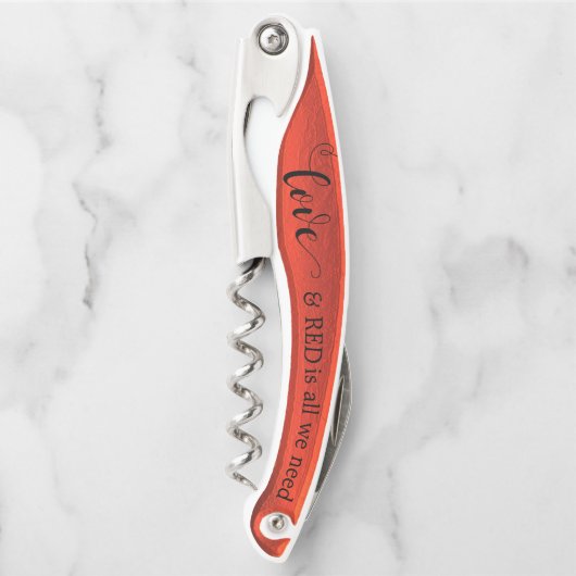 Funny Red Wine Corkschraube Flaschenöffner Kellnermesser (Vorderseite)