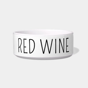 Funny Red Wine Dog Napf