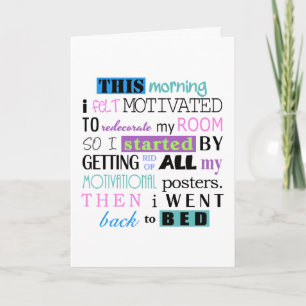 Funny Redekorate Demotivate Light Background ID113 Karte