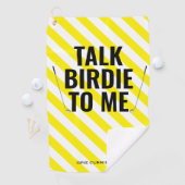 Funny reden Birdie zu mir Monogram Epic Fab Joke Golfhandtuch (Insitu)