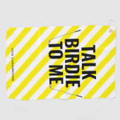 Funny reden Birdie zu mir Monogram Epic Fab Joke Golfhandtuch (Horizontal)