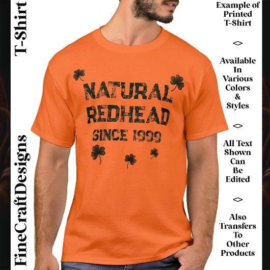 Funny Redhead Response Custom, 06 Novelty Parade T-Shirt