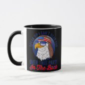 Funny Redneck 4. Juli Amerikanische Flagge USA Adl Tasse (Links)