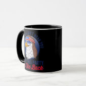 Funny Redneck 4. Juli Amerikanische Flagge USA Adl Tasse (Vorderseite Links)