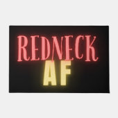 Funny Redneck AF Neon Fußmatte (Vorderseite)