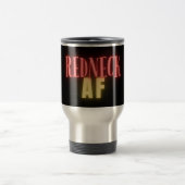 Funny Redneck AF Neon Personalisiert Reisebecher (Mittel)