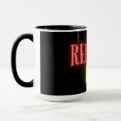 Funny Redneck AF Neon Personalisiert Tasse (Links)