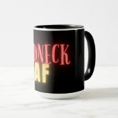 Funny Redneck AF Neon Personalisiert Tasse (VorderseiteRechts)