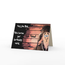 Funny Redneck Cartoon Geburtstag