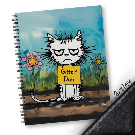 Funny Redneck Cat Sarcastic Motivierend Journal Notizblock