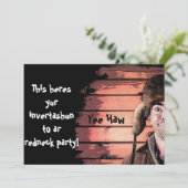 Funny Redneck Party Einladung (Stehend Vorderseite)