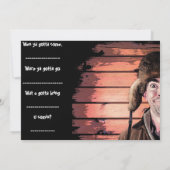 Funny Redneck Party Einladung (Rückseite)