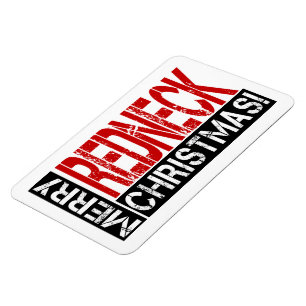 Funny Redneck Weihnachten wünscht Magnet