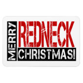Funny Redneck Weihnachten wünscht Magnet (Horizontal)