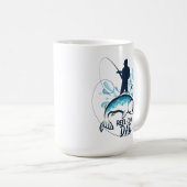 Funny Reel Cooler Vater Angeln Kaffeetasse (VorderseiteRechts)