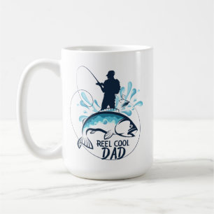 Funny Reel Cooler Vater Angeln Kaffeetasse