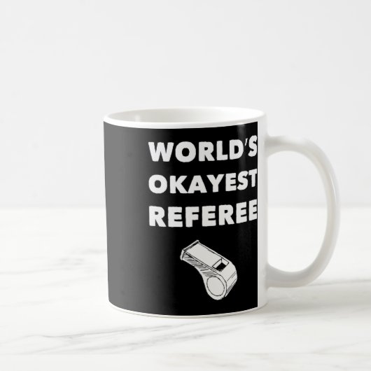Funny Referee S - Weltweiter Schiedsrichter - Schw Kaffeetasse (Rechts)