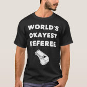 Funny Referee S - Weltweiter Schiedsrichter - Schw T-Shirt (Vorderseite)
