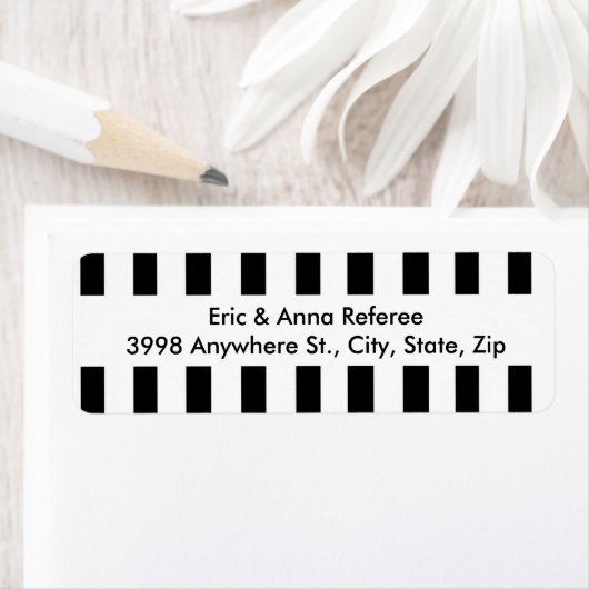 Funny Referent Schwarz-Weiß-Muster-Adresse (Insitu)