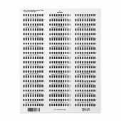 Funny Referent Schwarz-Weiß-Muster-Adresse (Vorne)