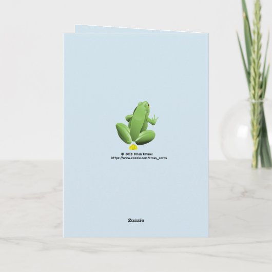 Funny Regrets Relationship Card Dankeskarte (Rückseite)