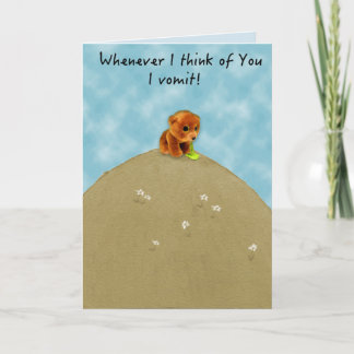 Funny Regrets Relationship Card Dankeskarte