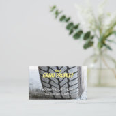 Funny Reifenmonteur und Rad Experte Tuning Busines Visitenkarte (Stehend Vorderseite)