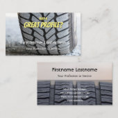 Funny Reifenmonteur und Rad Experte Tuning Busines Visitenkarte (Vorne/Hinten)