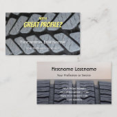 Funny Reifenmonteur und Rad Experte Tuning Busines Visitenkarte (Vorne/Hinten)