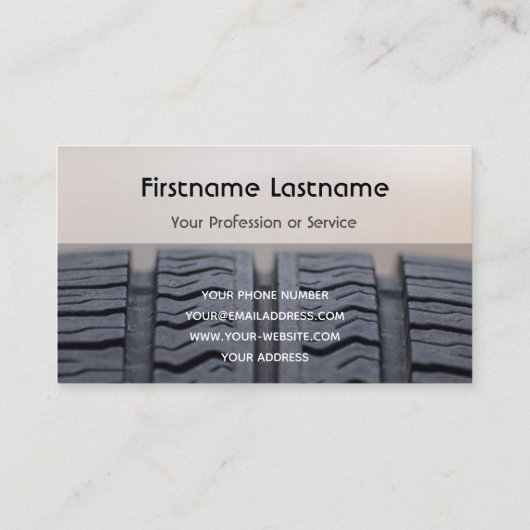 Funny Reifenmonteur und Rad Experte Tuning Busines Visitenkarte (Rückseite)